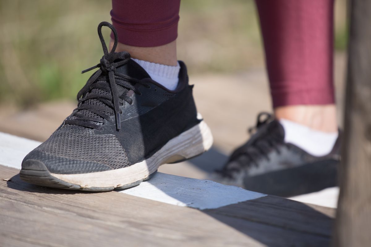 Close-up of a leather shoe